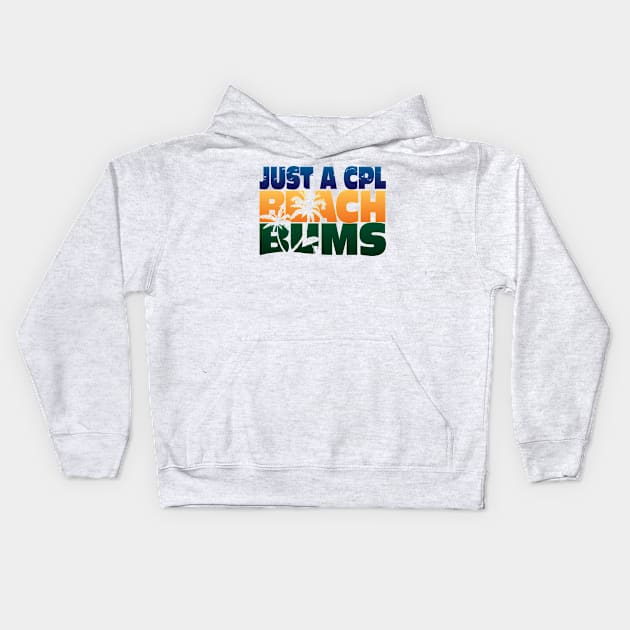 Just A Couple Beach Bums Kids Hoodie by ScottsRed